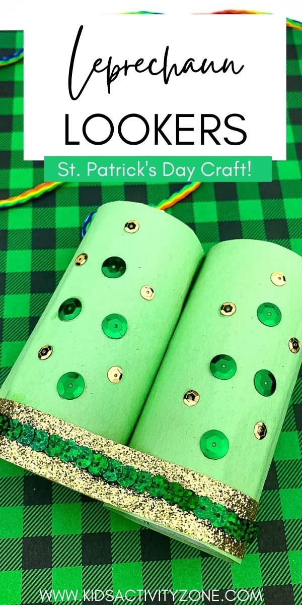 Grab your toilet paper rolls and make these fun St. Patrick's Day Leprechaun Lookers! This easy craft is perfect for kids. Maybe they will see that tricky Leprechaun this year!