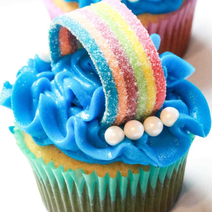 Rainbow Cupcakes square