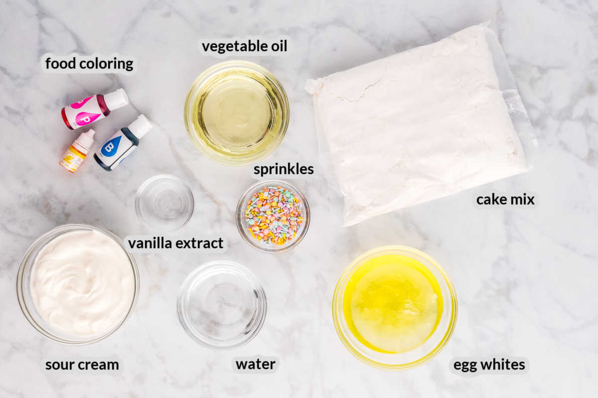 Swirled Easter Cake Ingredients