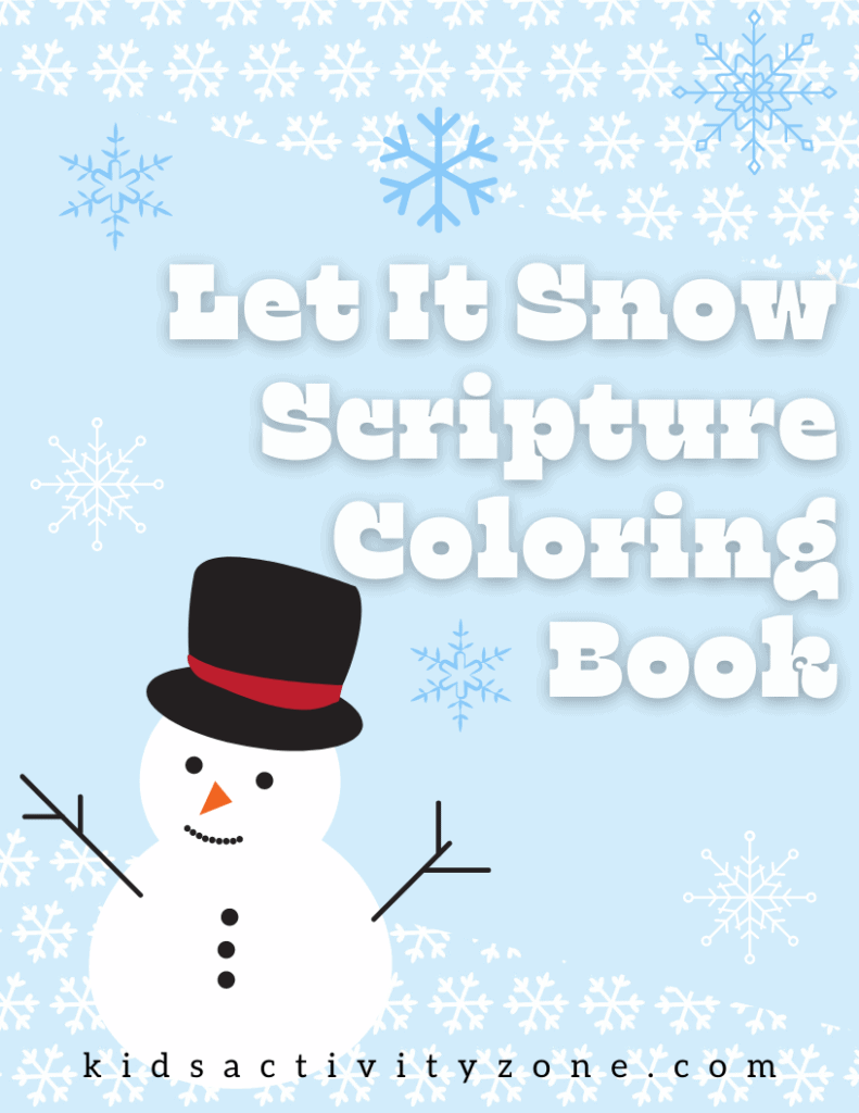 Winter Scripture Coloring Book Image