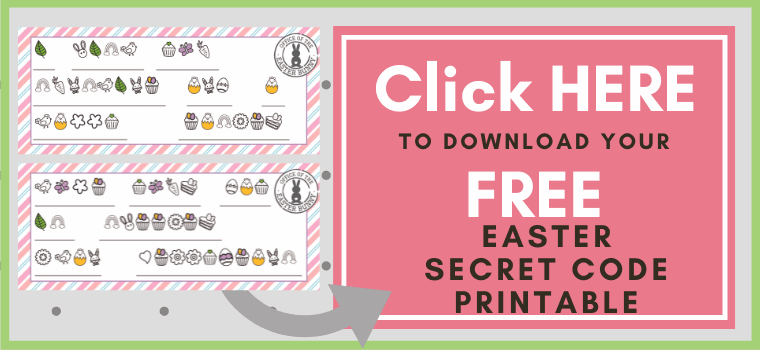 Easter Secret Code Printable Button