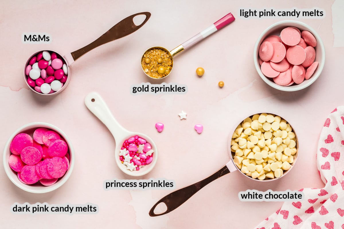 Overhead image of Princess Bark Ingredients