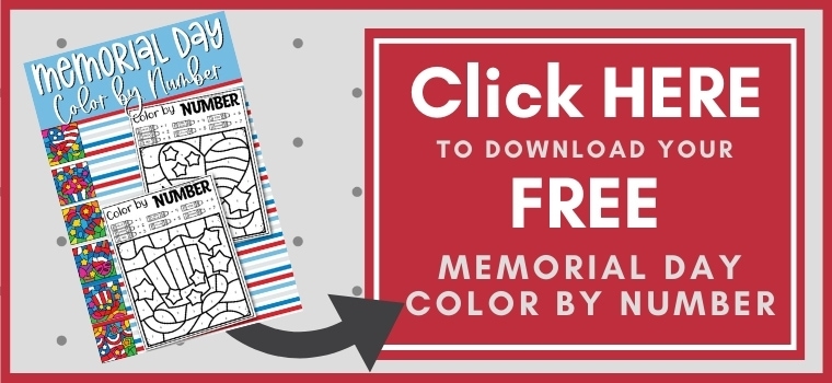 Memorial Day Color By Number - Kids Activity Zone