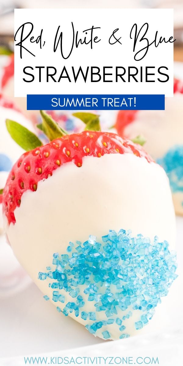 Red White and Blue Strawberries are the perfect summer treat for all your Memorial Day parties, picnics and 4th of July Barbecues! With only a few ingredients they are an easy patriotic treat, dessert or snack recipe.