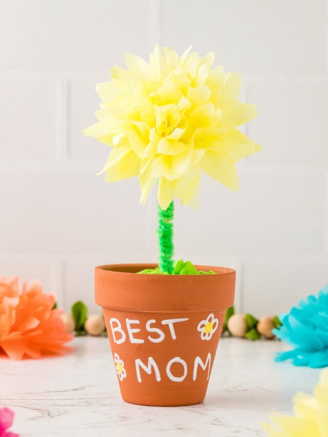 Tissue Paper Flowers Craft