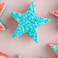 4th of July Rice Krispies Square cropped image