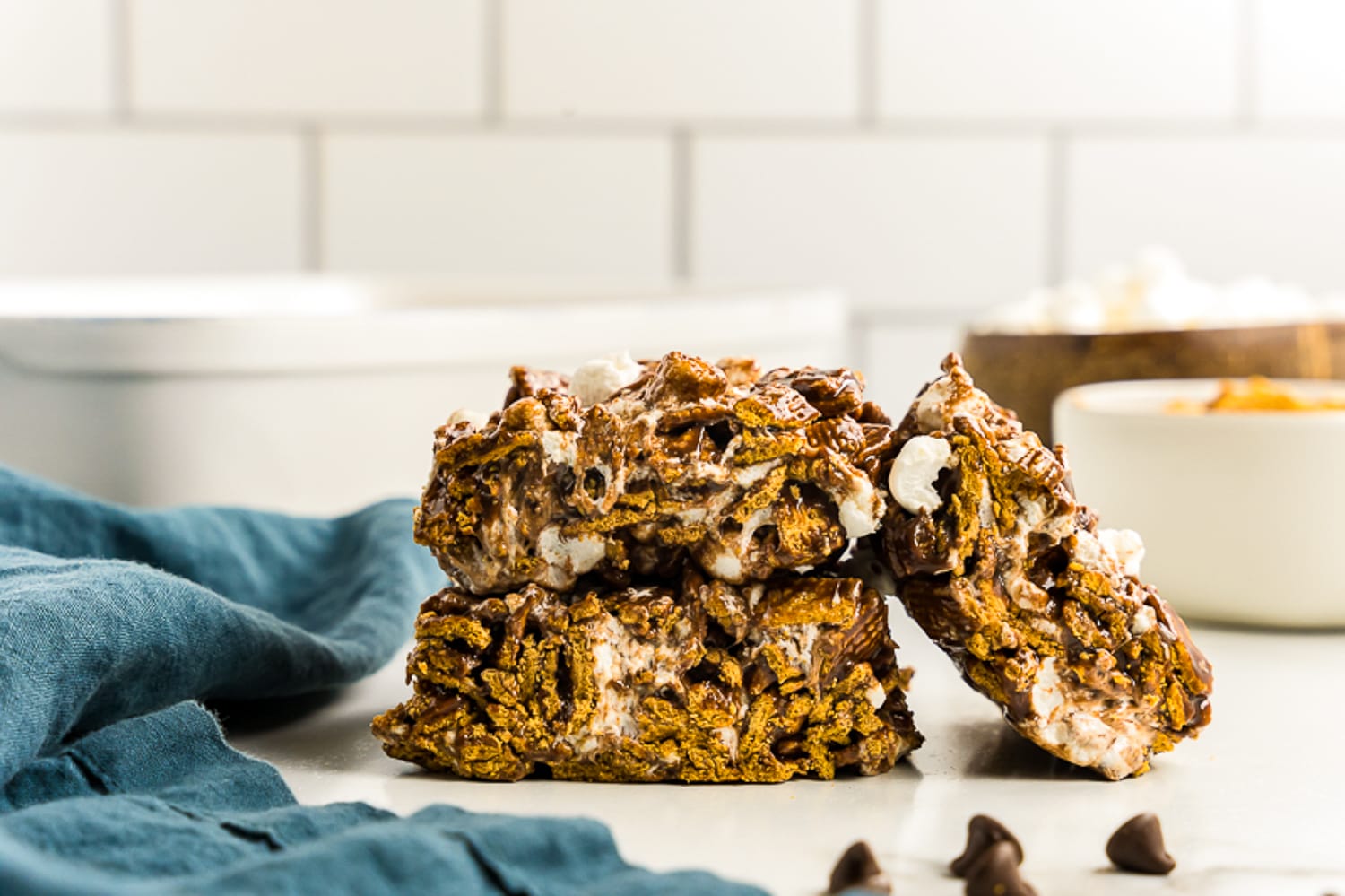 Pieces of s'mores bars