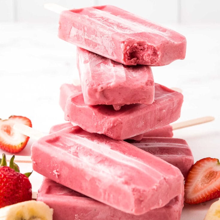Strawberry Banana Popsicles Square cropped image