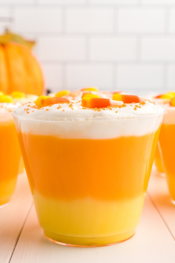 Candy Corn Pudding Cups Kids Activity Zone