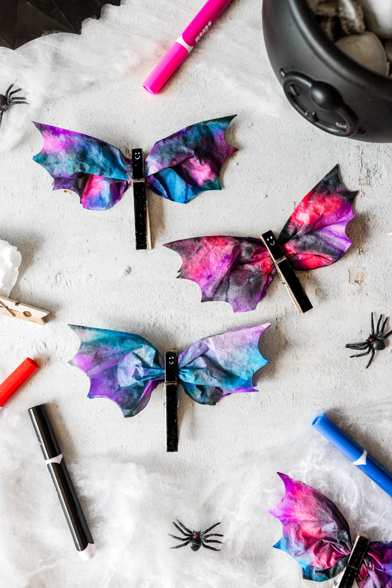 Coffee Filter Bats Kids Activity Zone