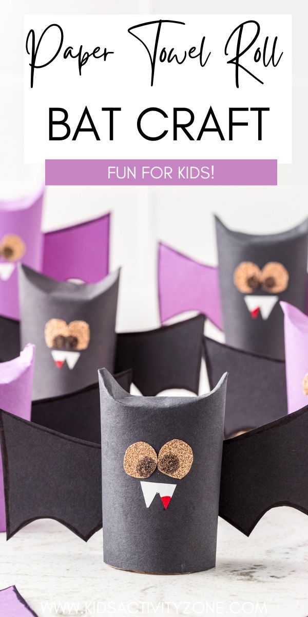 Turn a paper towel roll into a cute and fun Halloween craft! This Paper Towel Roll Bat Craft is a fun and easy kids craft that's perfect for Halloween. Make them at school, home or during a Halloween Party. With easy to find craft supplies it couldn't get easier!