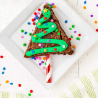 Christmas Tree Brownies Square cropped image