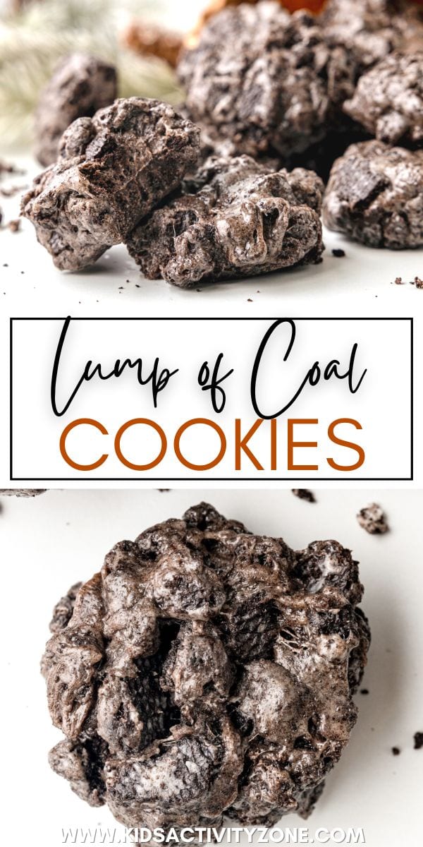 Quick and easy No Bake Lump of Coal Cookies are a fun Christmas Cookie recipe the kids will flip over! Maybe stuff them in their stocking as a fun Christmas joke otherwise they make the perfect cookie for Christmas. Everyone will love these No Bake Oreo Cookies that are soft and chewy.