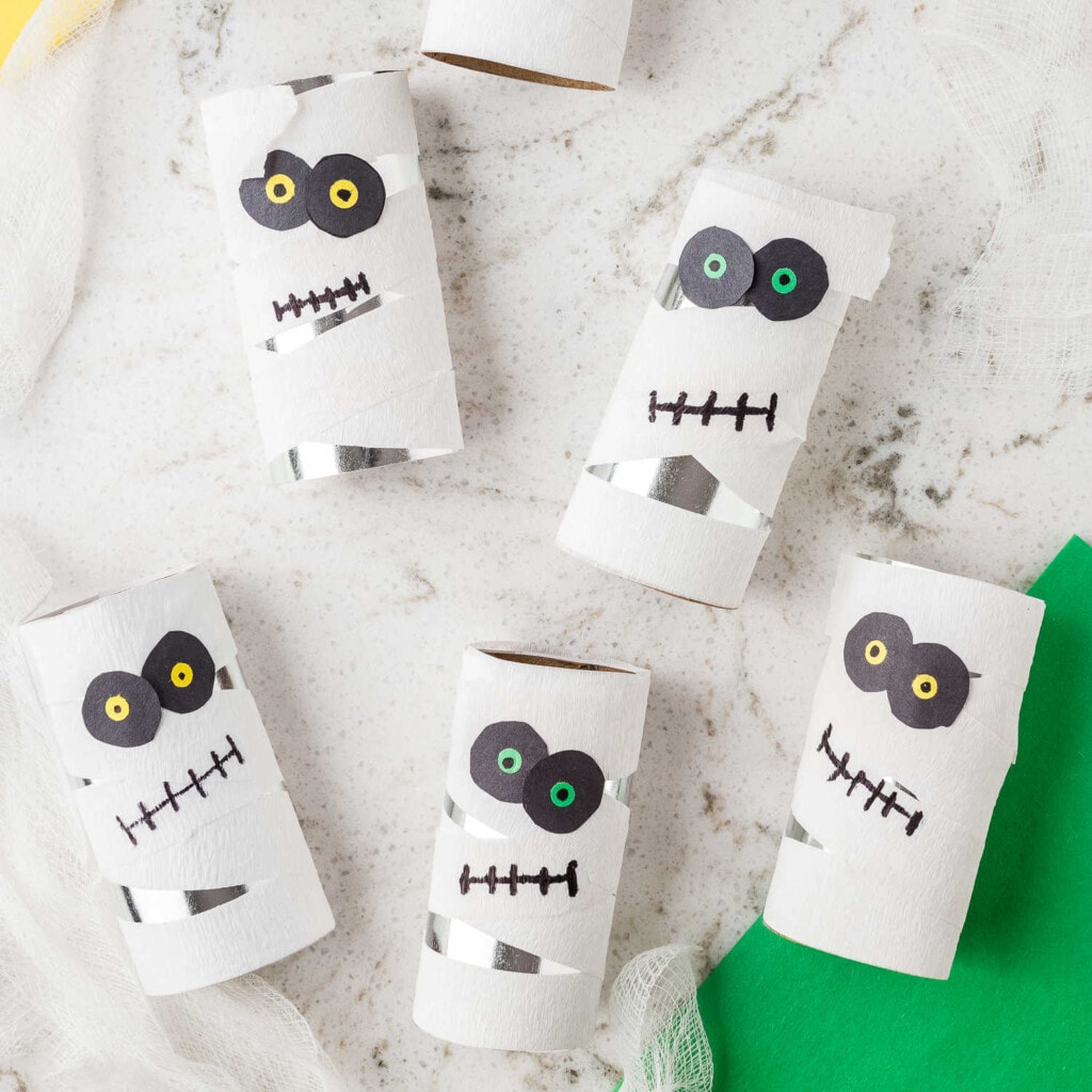 Toilet Paper Roll Mummy Craft Kids Activity Zone