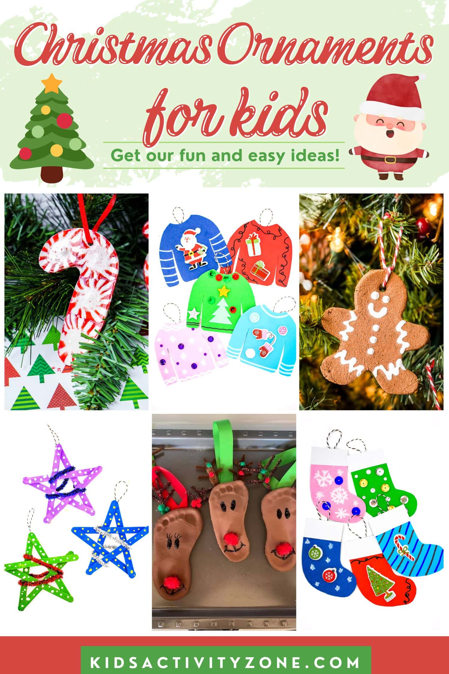 Pom Poms and Pinecones Christmas Ornaments