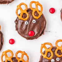 Reindeer Brownie Mix Cookies Square cropped image