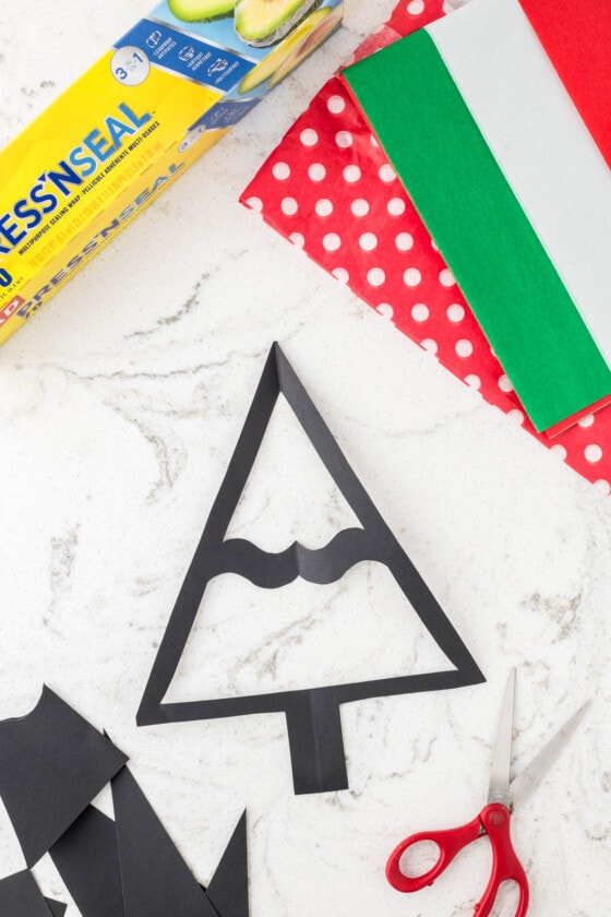 Christmas Tree Sun Catcher Kids Activity Zone