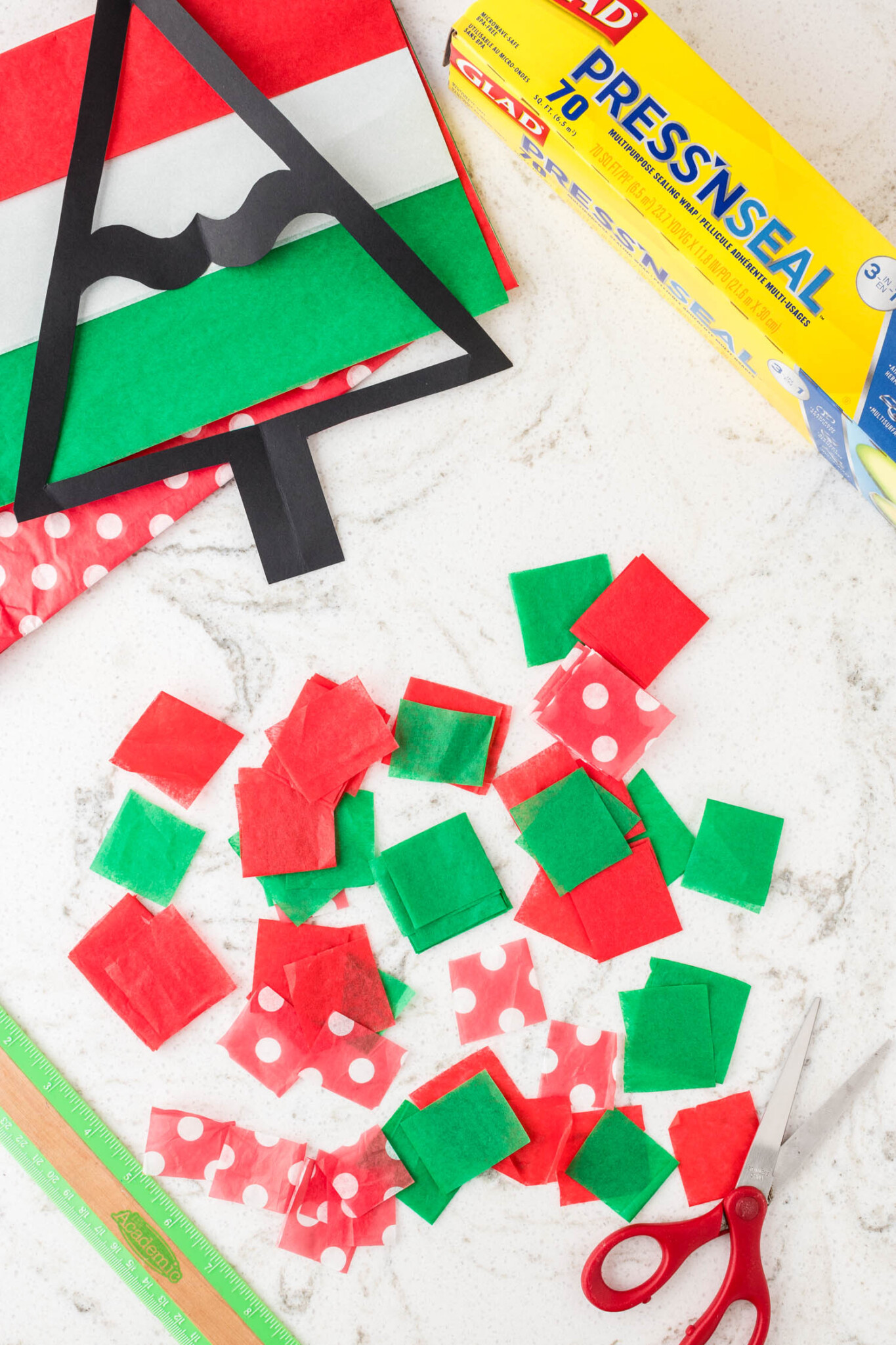 Christmas Tree Sun Catcher Kids Activity Zone