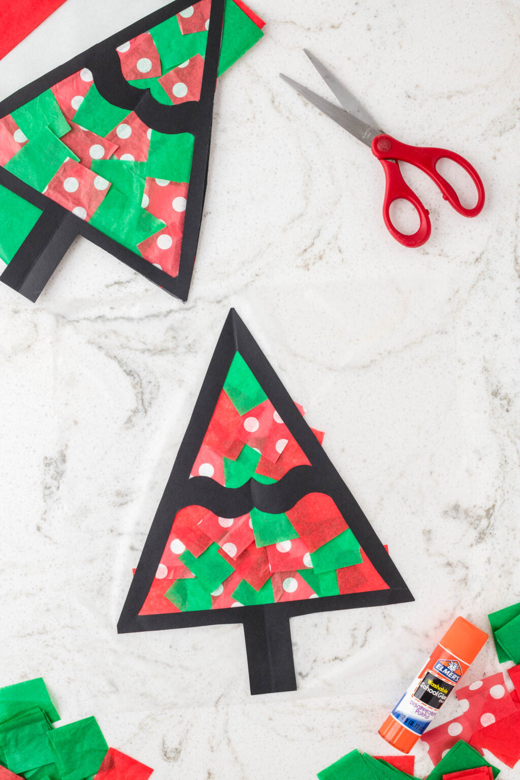 Christmas Tree Sun Catcher Kids Activity Zone