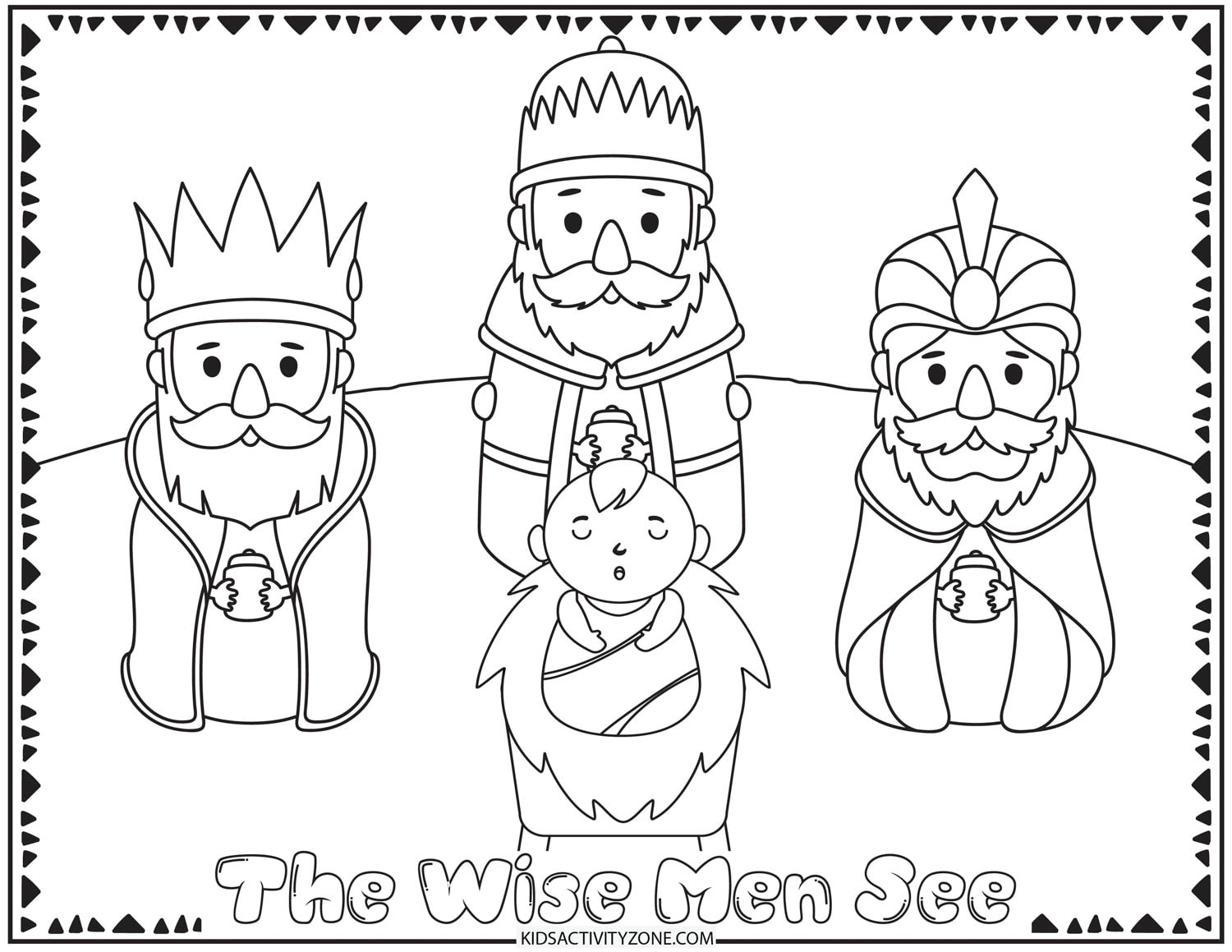 Christmas Story Coloring Pages - Bible Crafts and Activities