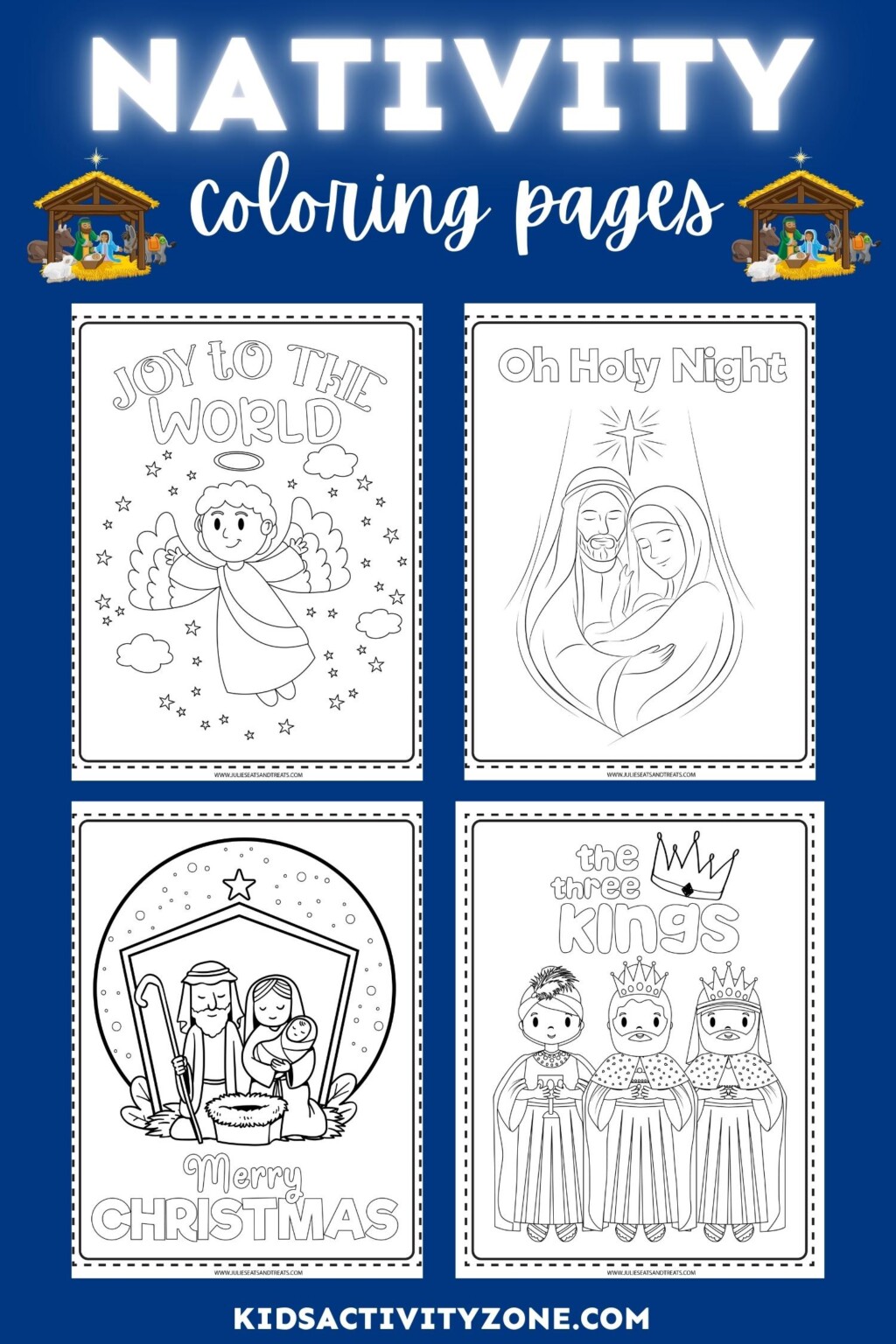 Nativity Coloring Pages - Free Printable! - Kids Activity Zone