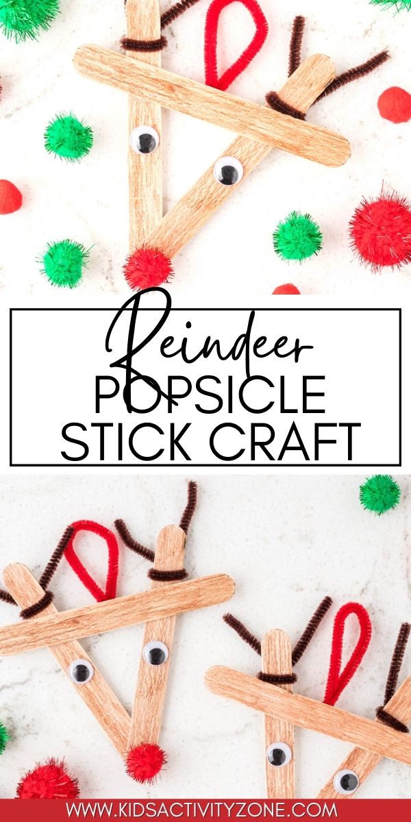 Make this adorable Reindeer Popsicle Stick Ornament for Christmas this year! This is an easy homemade ornament that the kids will love to make. With only a few supplies you probably have on hand you will create an adorable reindeer popsicle stick craft to hang the tree. Create memories and cherish pulling out this DIY Christmas ornament every year!