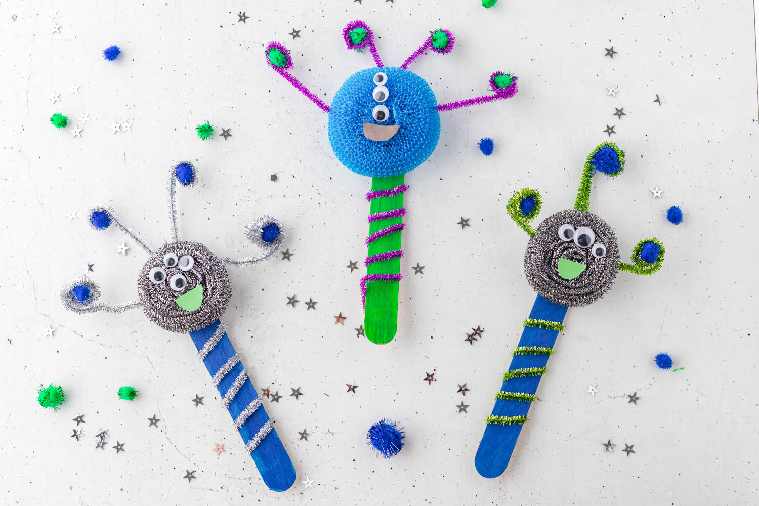 Completed Alien Sponge Craft for Reference