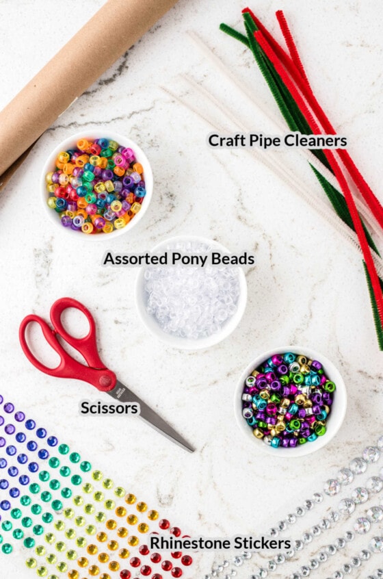 Beaded Snowflake Craft Kids Activity Zone