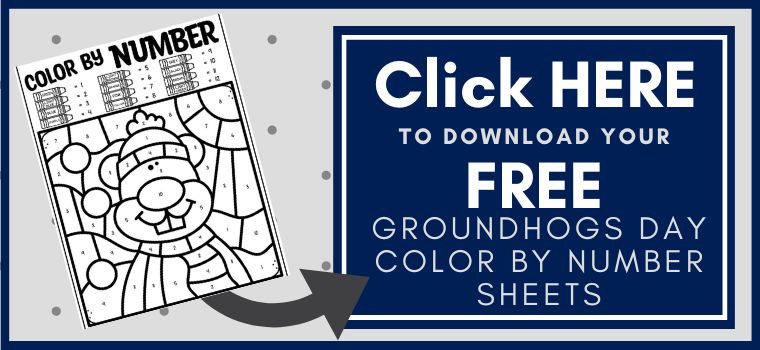 Groundhog Day Color by Number Pages - Kids Activity Zone