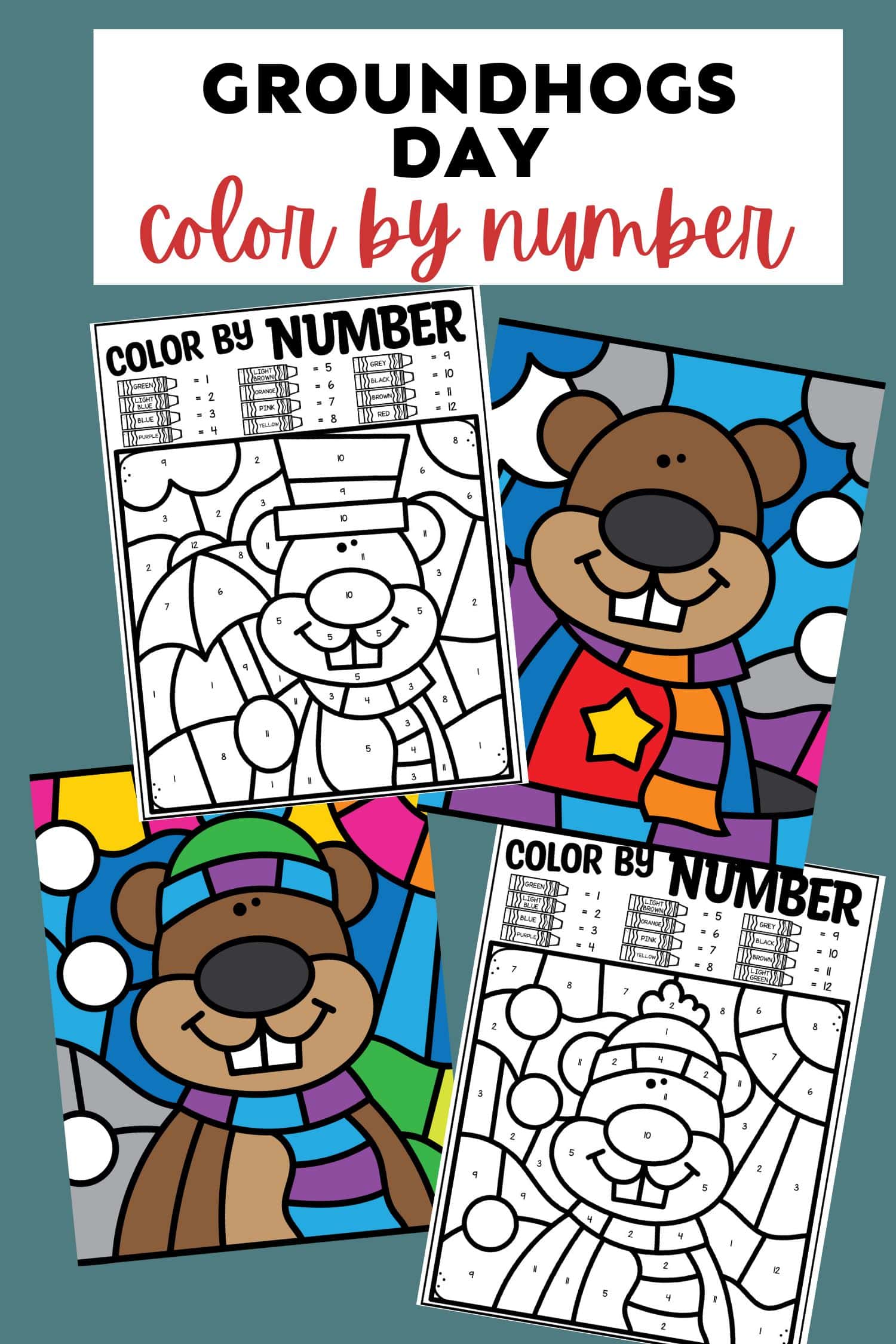 Easter Color by Number - Free Download! - Kids Activity Zone