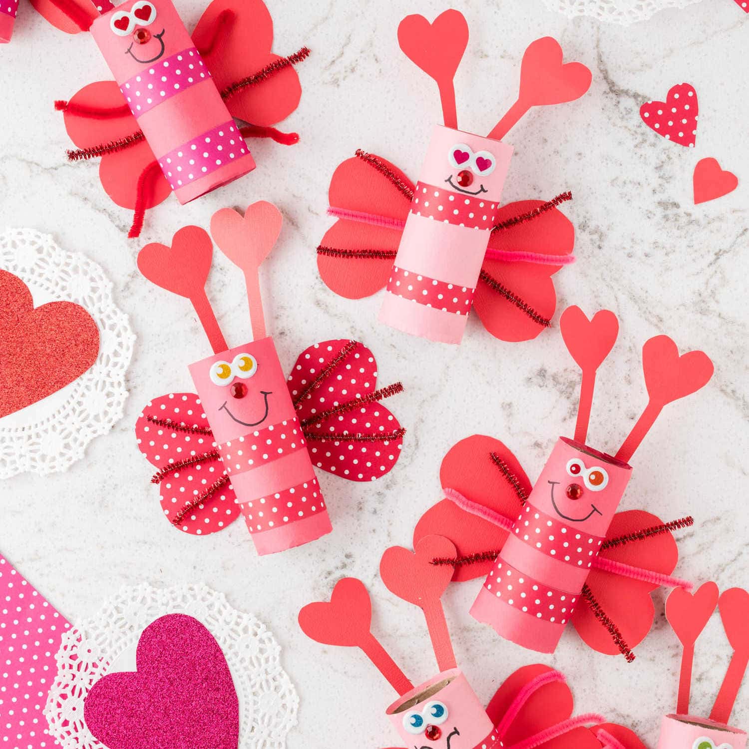 Toilet Paper Roll Love Bug Craft Kids Activity Zone