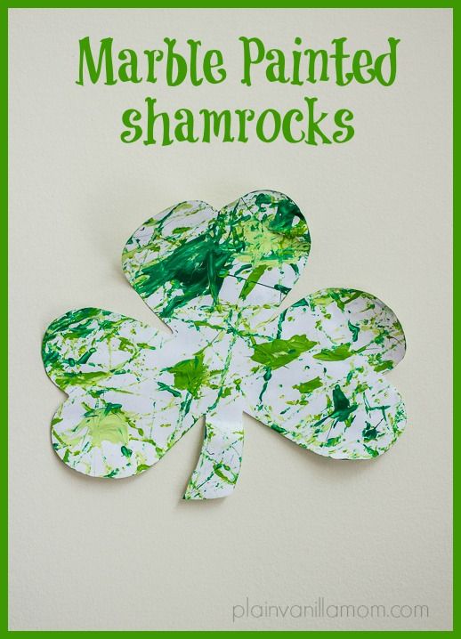 St. Patrick's Day Marble Painting main image 
