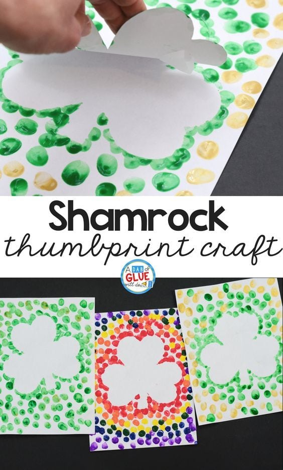 St. Patrick's Day Thumbprint Craft main image 