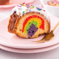 Rainbow Bundt Cake Square Image