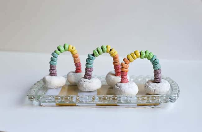 Rainbow Cloud Donut St. Patrick's Day Snack Main Image 