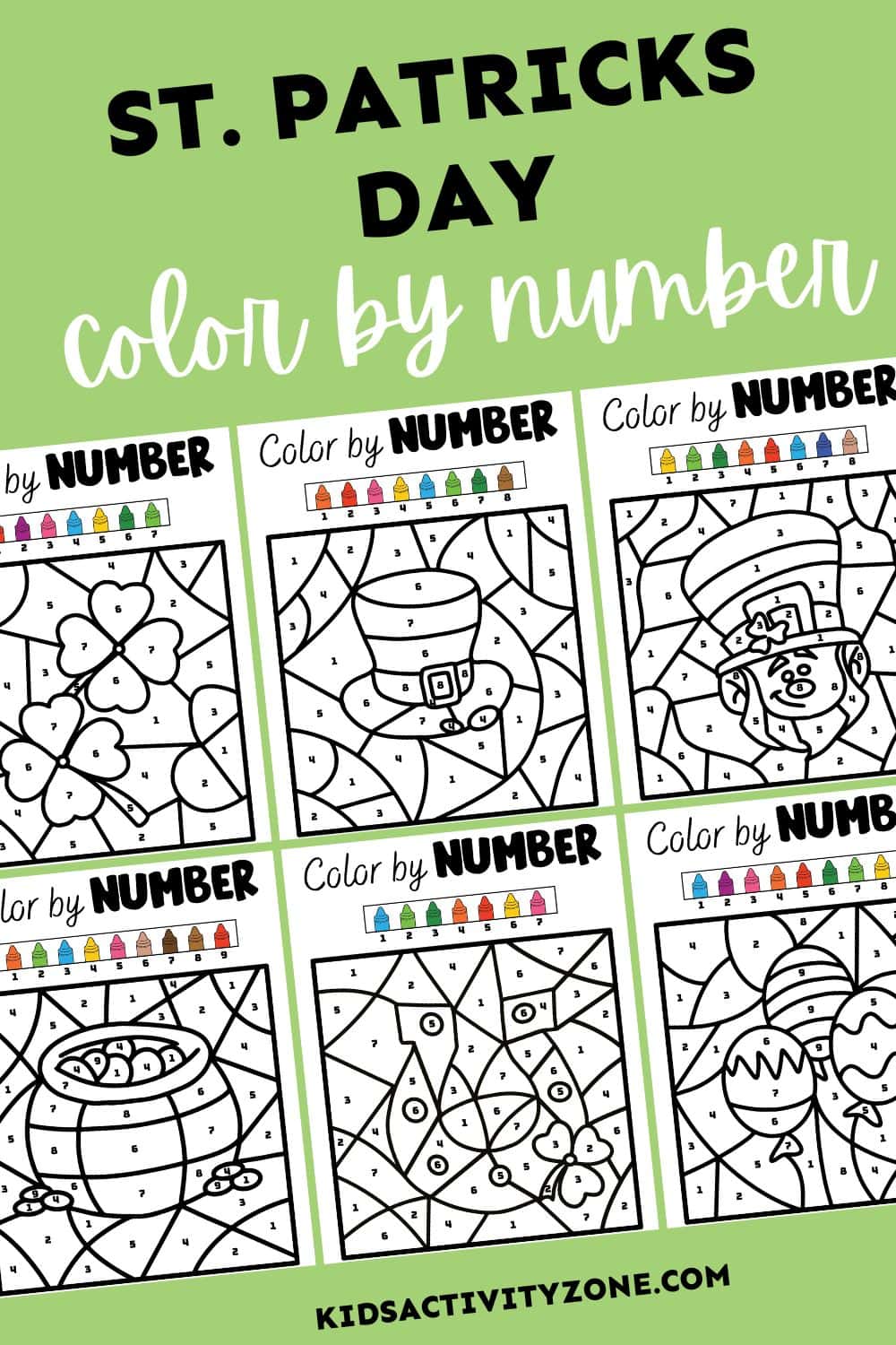 Slime- Color by Number - Coloring Squared