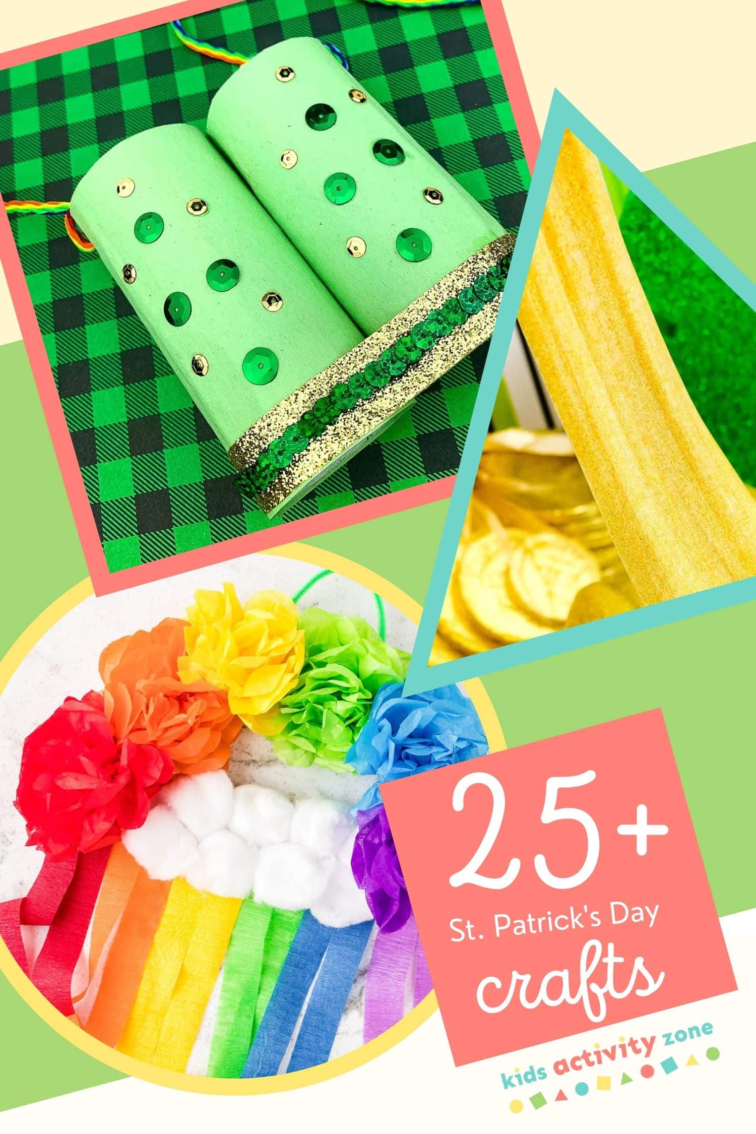 St. Patrick's Day Pot of Gold Craft  Construction paper crafts, St  patricks day crafts for kids, St patrick's day crafts