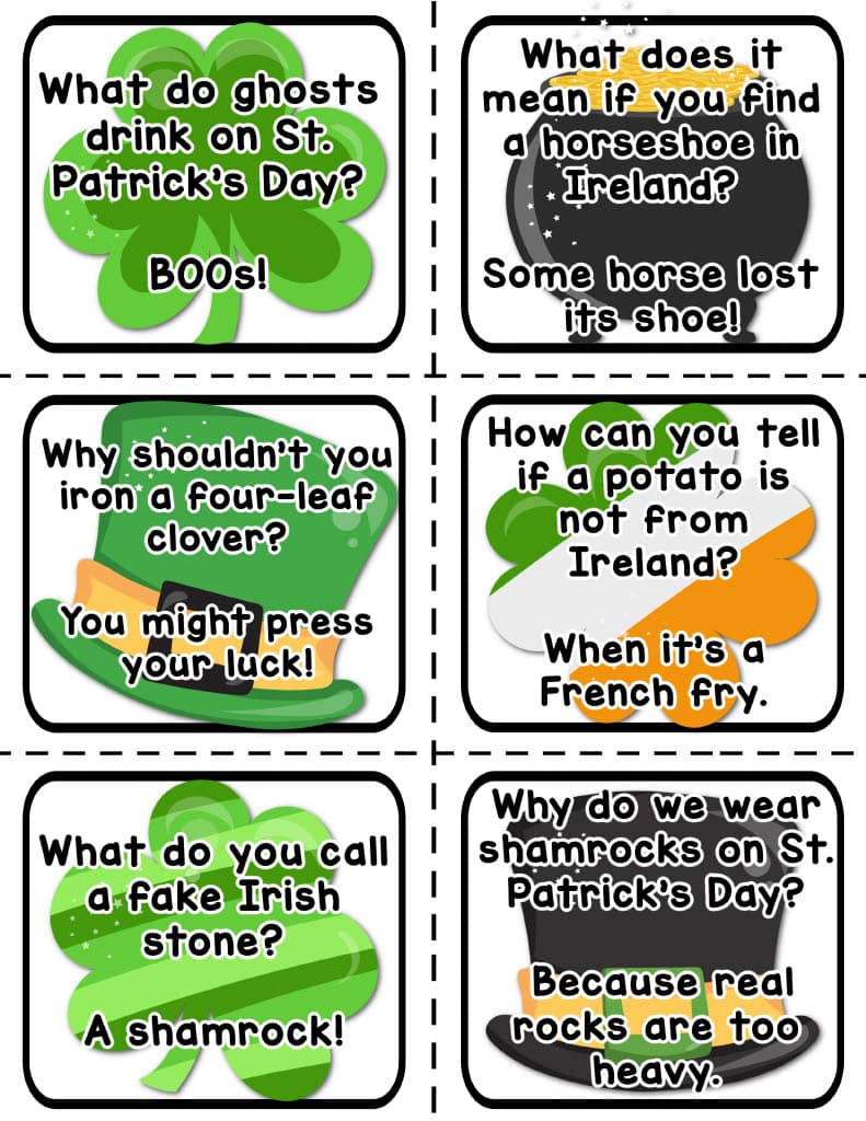 Printable St. Patrick's Day Jokes