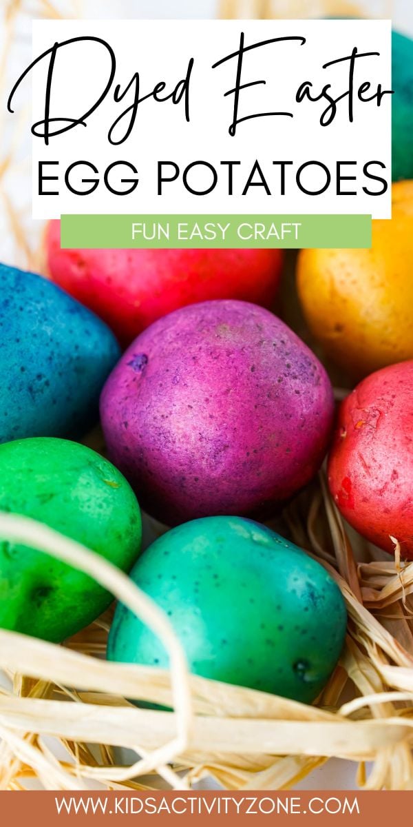 Can you believe you can dye potatoes instead of Easter Eggs? This inexpensive kids activity for Easter is so much fun! With the price of eggs on the rise, this is the perfect fun, inexpensive Easter activity for kids to do this spring!
