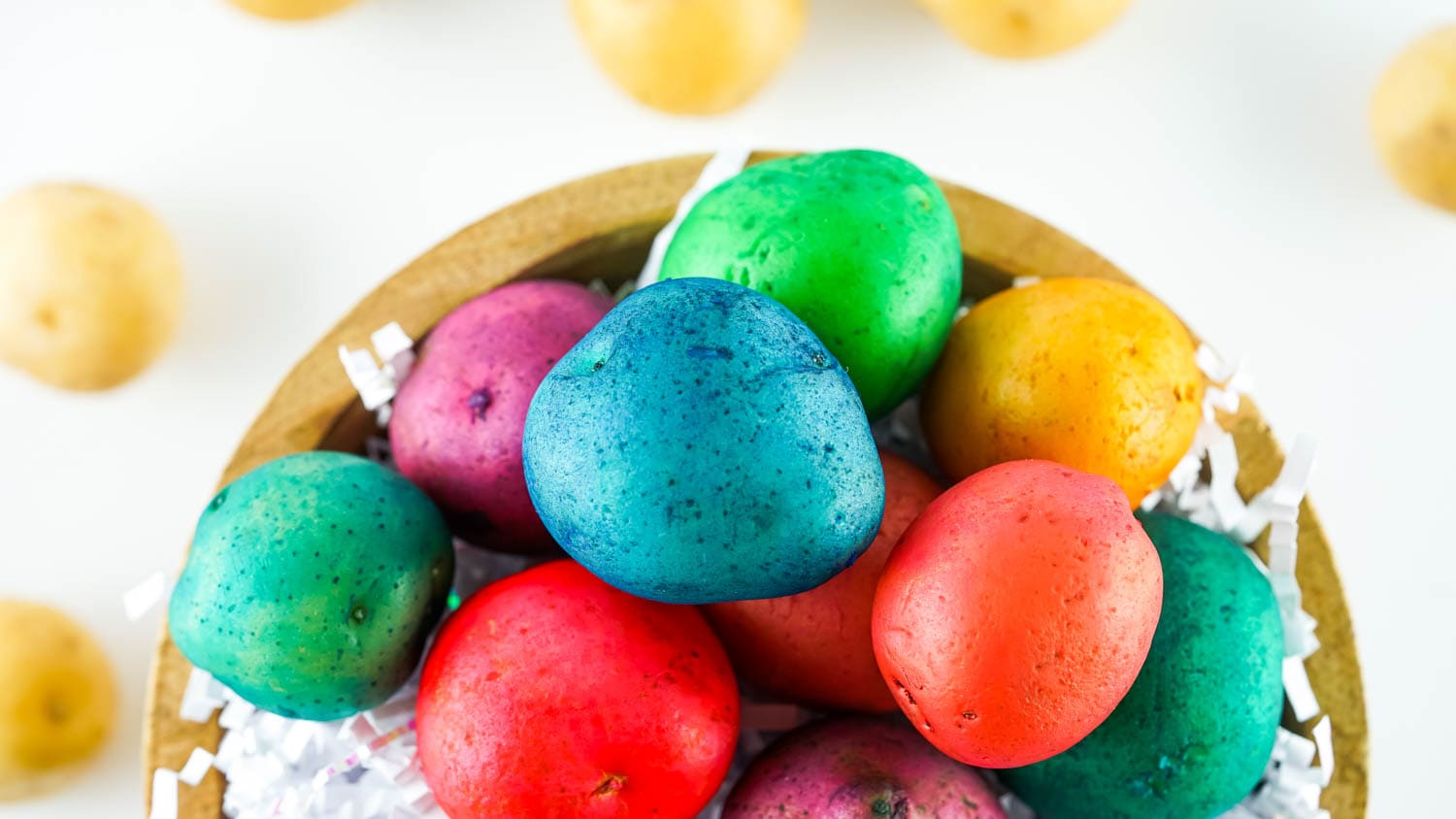 Easter Egg Dyed Potatoes Kids Activity Zone