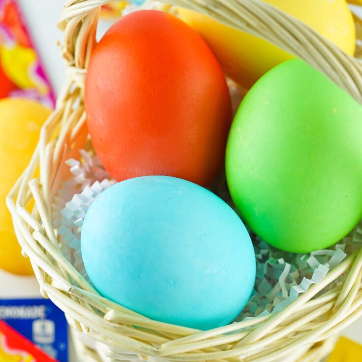 Kool-Aid Dyed Eggs Square