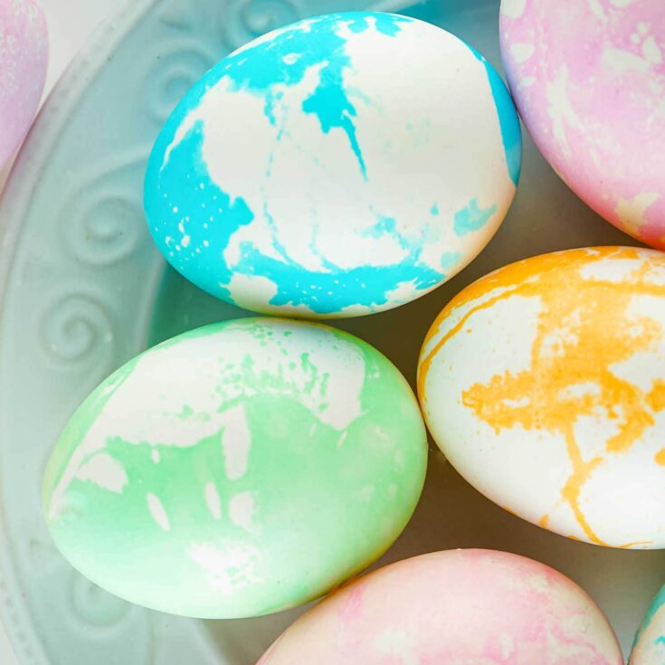 Marbled Easter Eggs Square Image