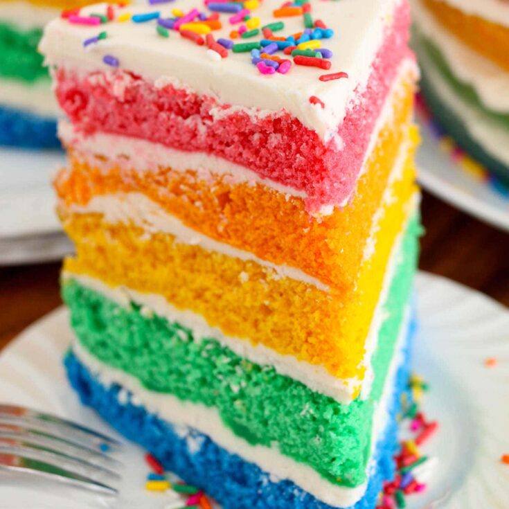 Naked Rainbow Cake Square Image