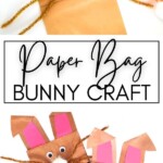 Paper Bag Bunny Craft Pin Image