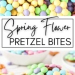 Spring Flower Pretzel Bites Pin Image