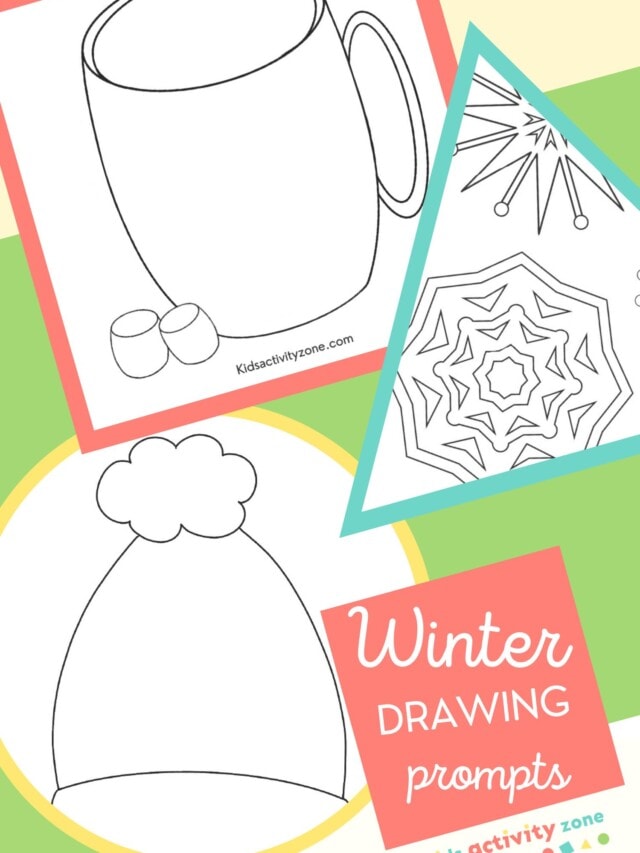 Winter Drawing Prompts Featured Image