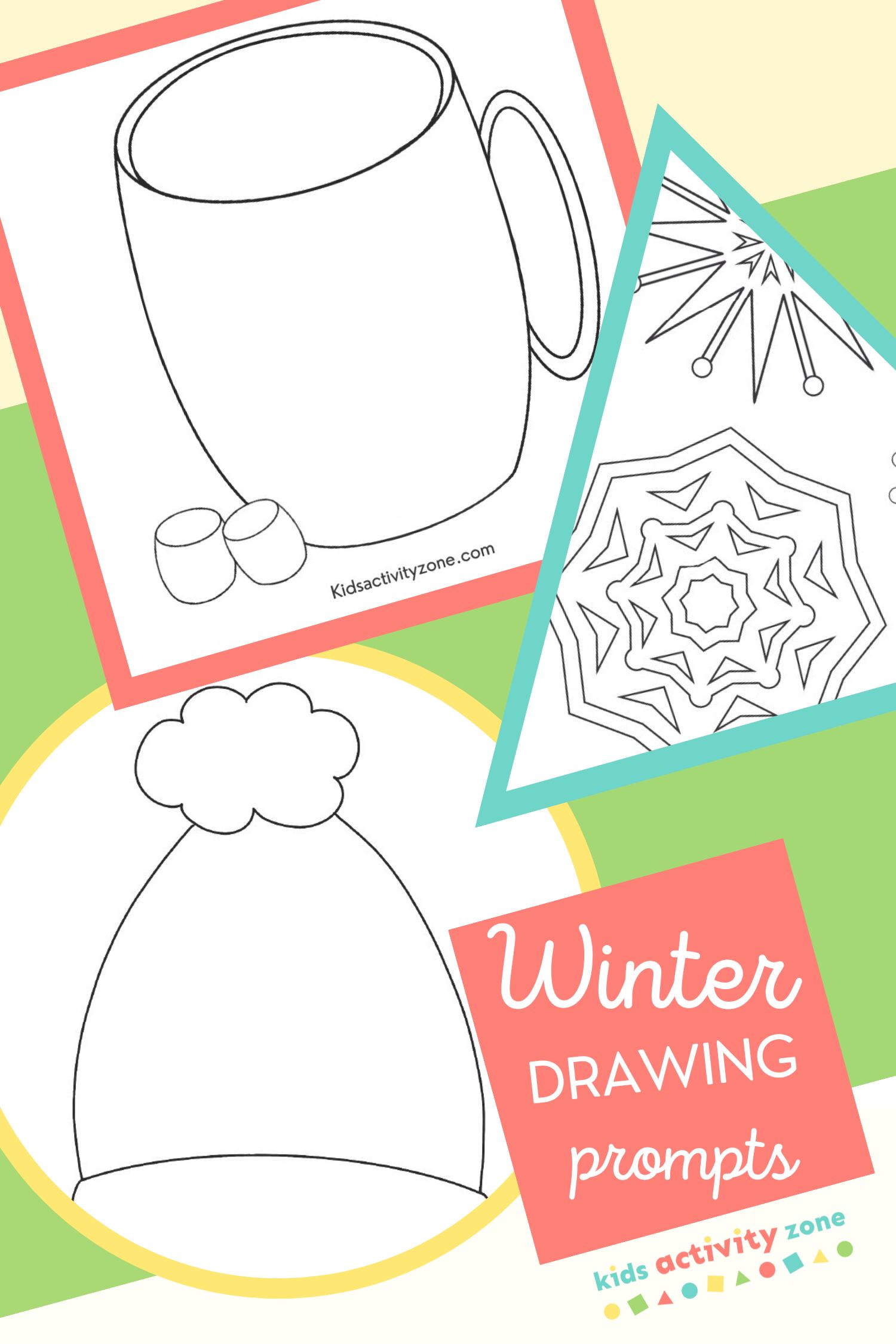 Winter Directed Draws for Kids - Friends Art Lab