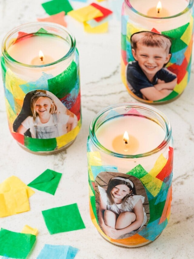 DIY Photo Candle