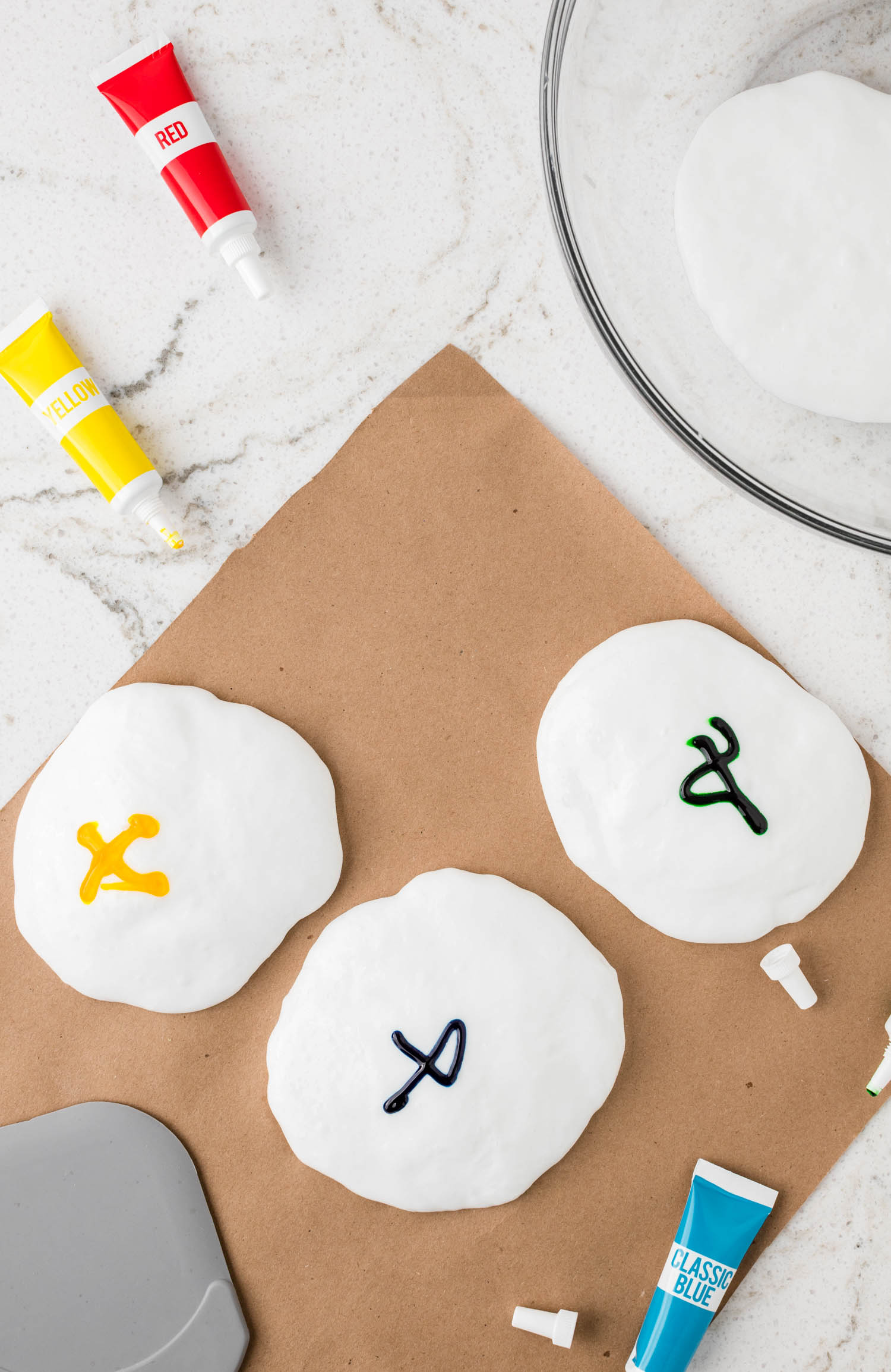 Divide into Portions and Add Food Coloring