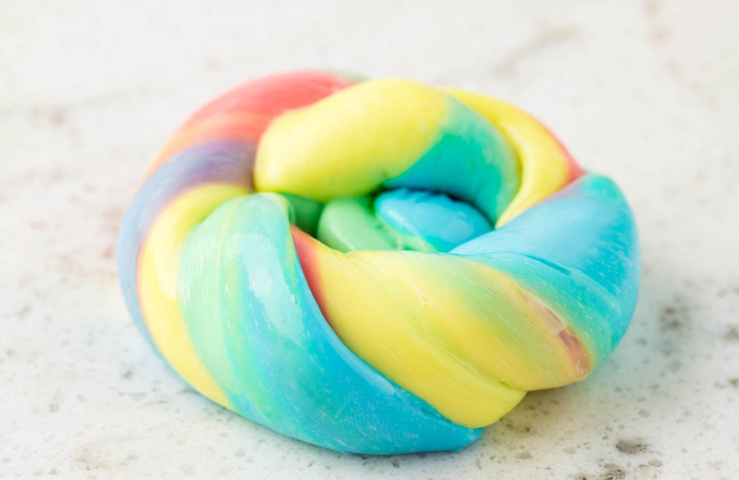 All colors of Slime Twisted together.